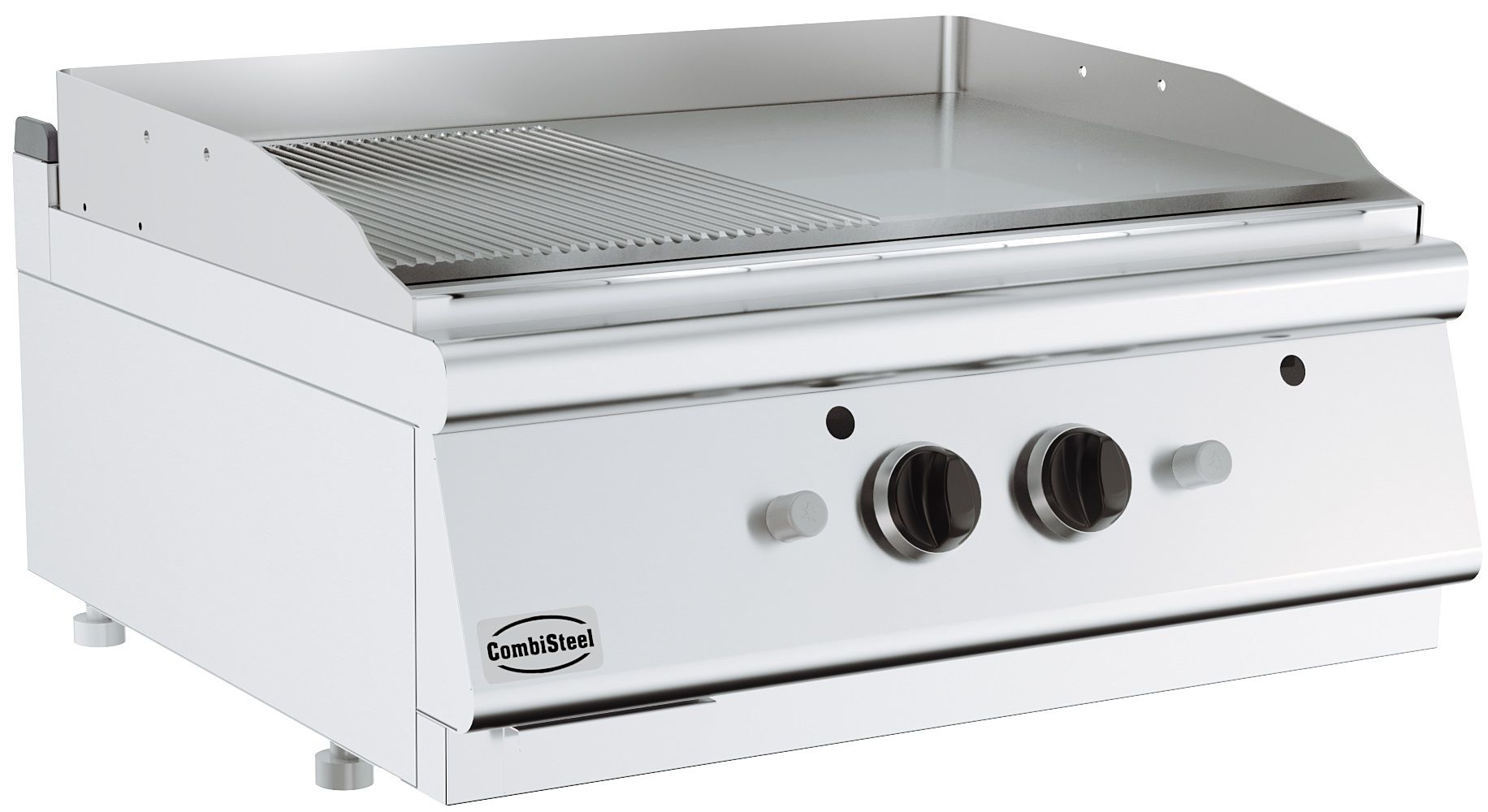 BASE 700 EL. GRILLPLATTE CHROM/GERILLT