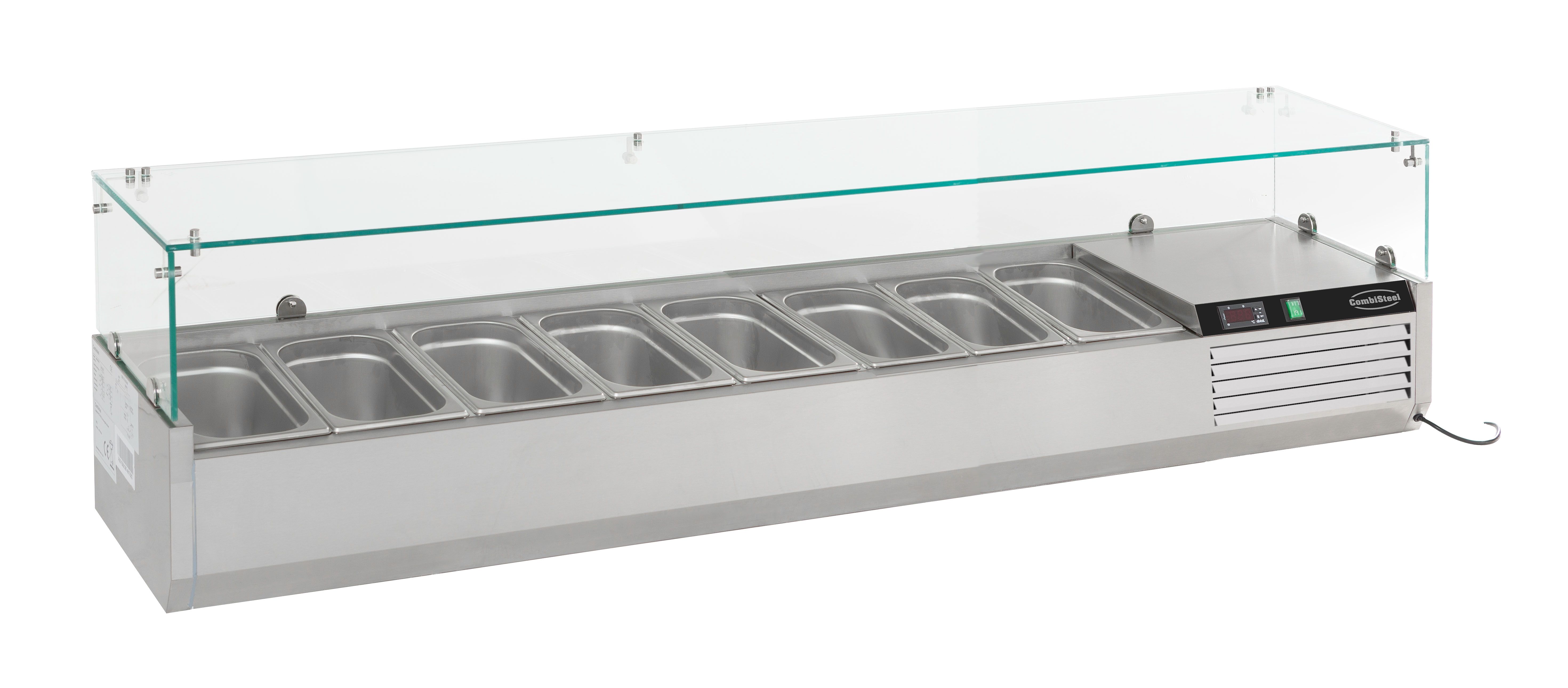 AUFSATZVITRINE 1/3 GN x 8