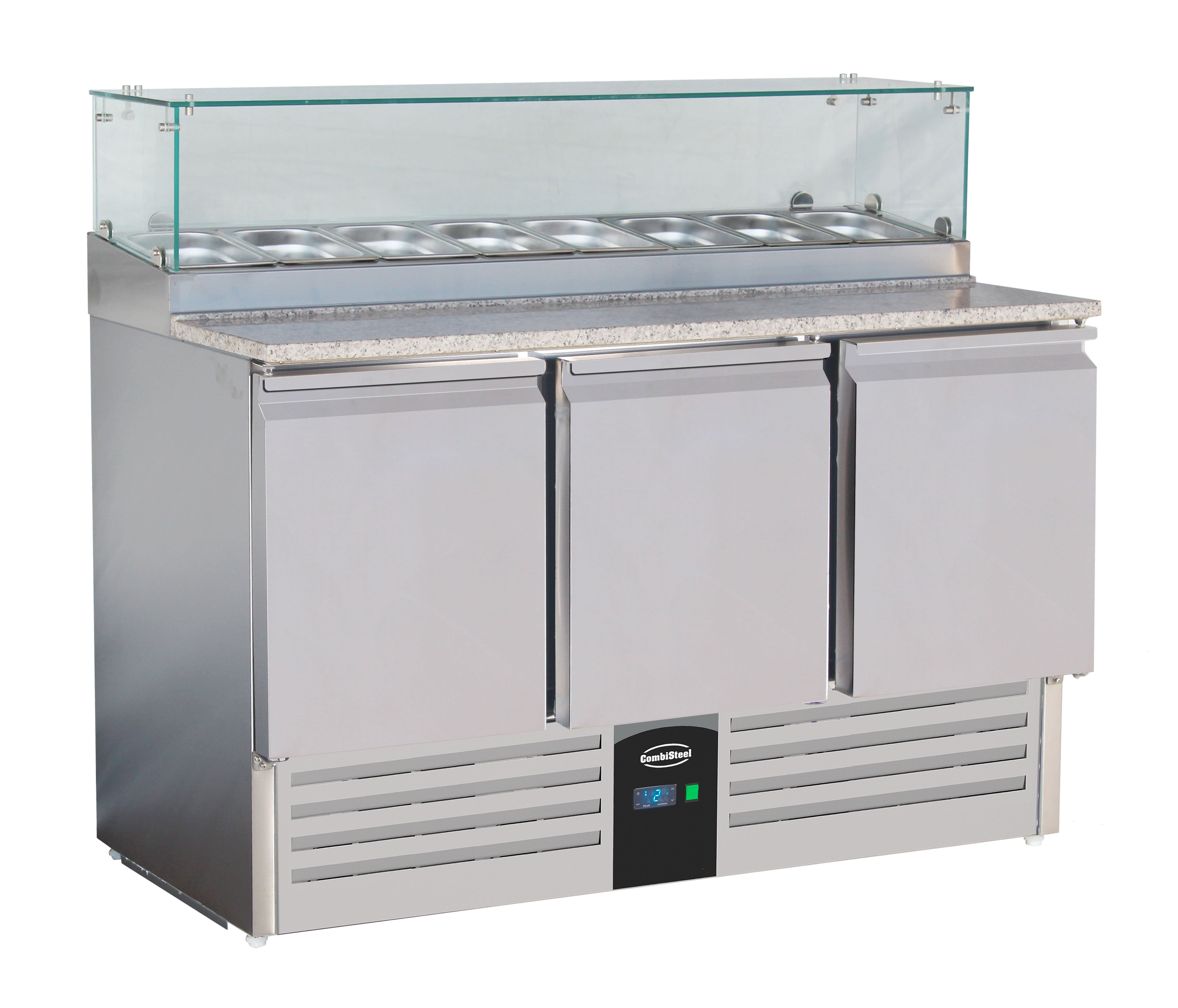 PIZZATISCH MIT GLAS 3 TÜREN