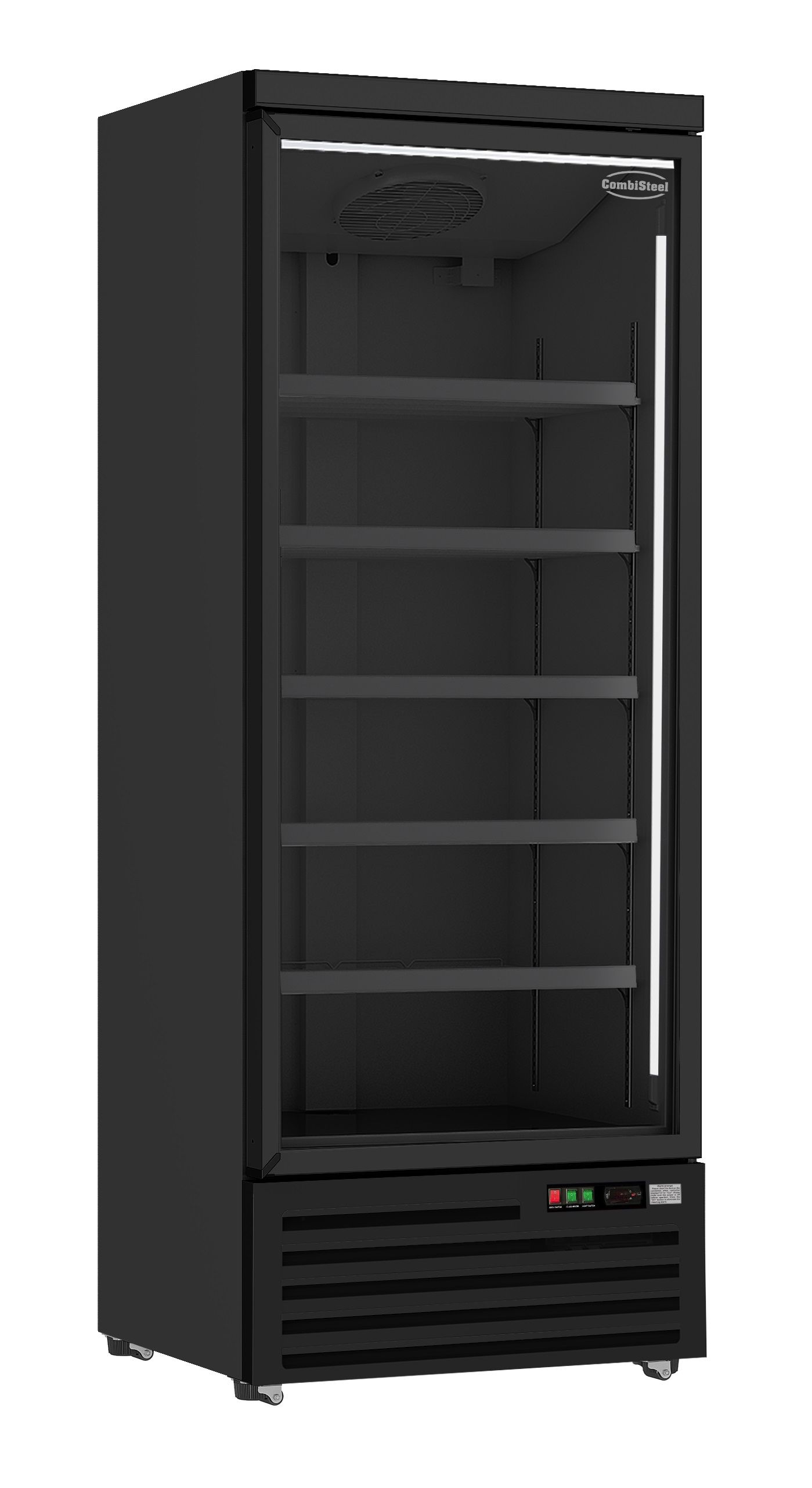 Kühlschrank 1 Glastür schwarz JDE-600R Bl