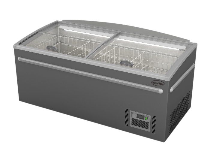 Supermarkt Tiefkühltruhe Grau Kopf Element Automatische Abtauung