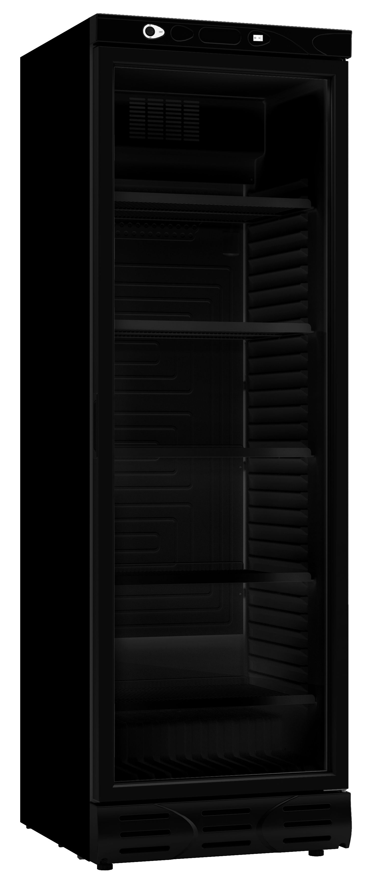 Kühlschrank 1 Glastür 382L schwarz Keine Canopy