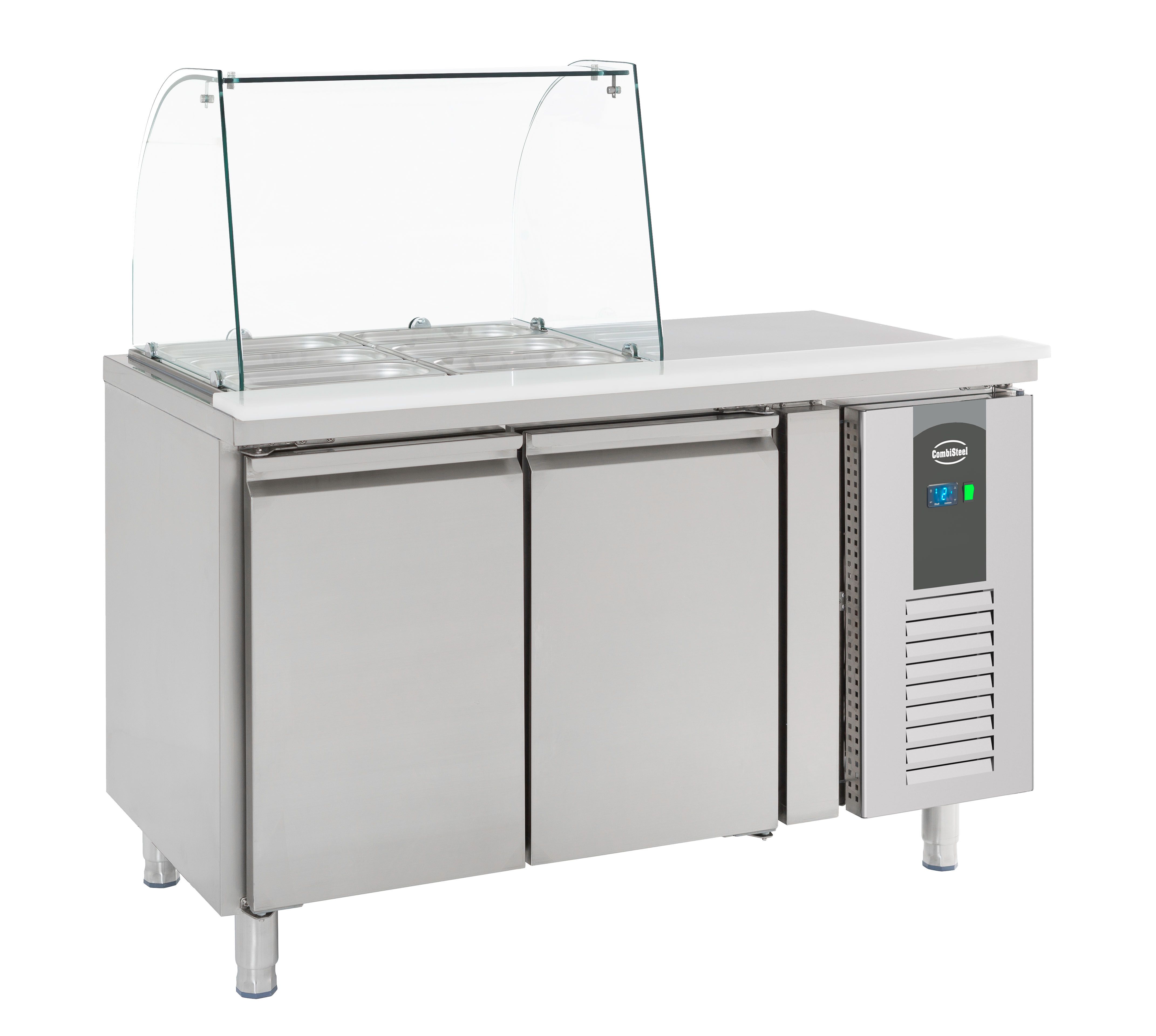 KÜHLTISCH MIT GLAS 2 TÜREN